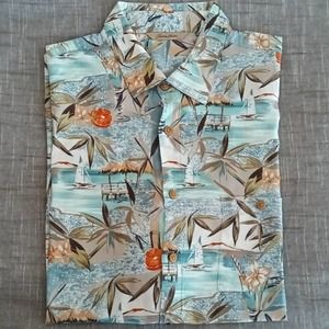 PARADISE COLLECTION Tiki Hut Men's Shirts Size XL